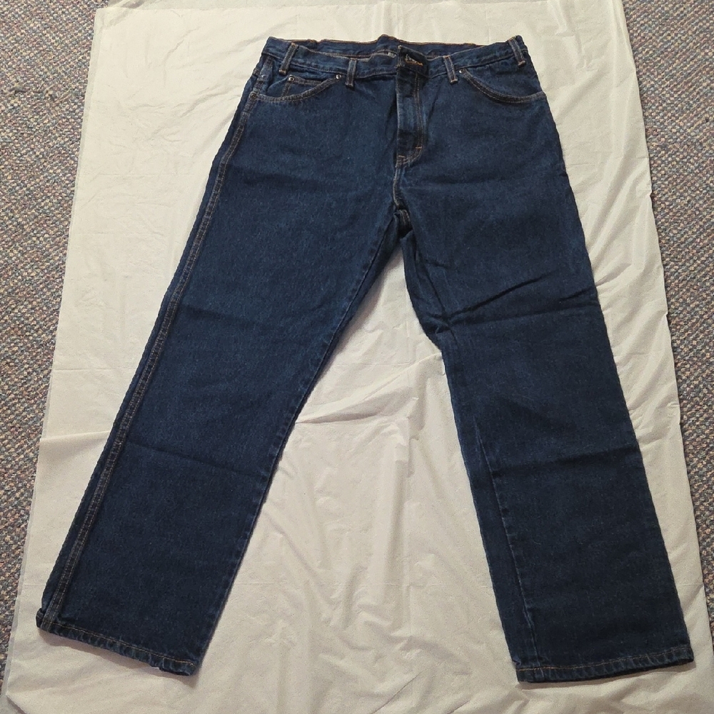 Dickies Men's Relaxed Dark Blue Denim Jeans